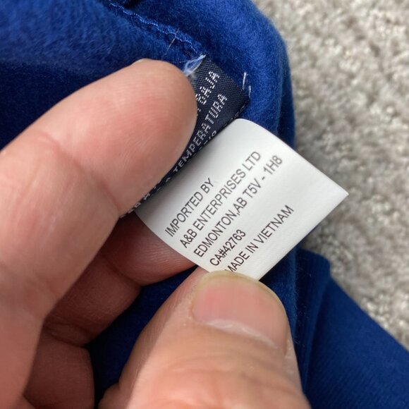 Nautica Sweater Men Medium M Blue 1/4 Zip Embroidered Logo Sail Casual Sailing - Picture 5 of 8